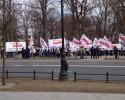 Warszawa: Trwa protest „Solidarności” przed Sejmem 