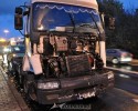 Ostrołęka: Dwie ciężarówki zderzyły się na „starym moście” [ZDJĘCIA]