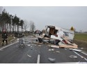 Toczyłowo: Karambol na krajowej 61. Jedna osoba ranna [ZDJĘCIA]