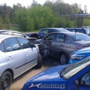 Karambol przy Targowej: Sprawcą kierowca mercedesa. Zobacz jak został ukarany [ZDJĘCIA]