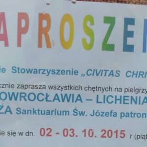 Trwają zapisy na pielgrzymkę do Inowrocławia, Lichenia i Kalisza