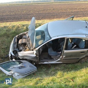 Wypadek między Ostrołęką a Miastkowem na DK-61 [ZDJĘCIA]