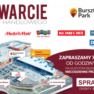 Otwarcie Parku Handlowego Bursztynowa Park. Znamy promocje w sklepach
