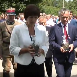 Delegacja z Ostrołęki na uroczystościach w Zasławiu