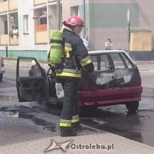 Pożar „osobówki” w Kaczce