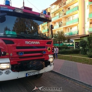 Ostrołęka: Pożar w bloku na osiedlu Centrum