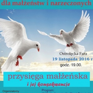 Wieczór skupienia: „Przysięga małżeńska i jej konsekwencje”