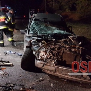 Wypadek w Serafinie. Dwie osoby zostały poszkodowane [ZDJĘCIA]