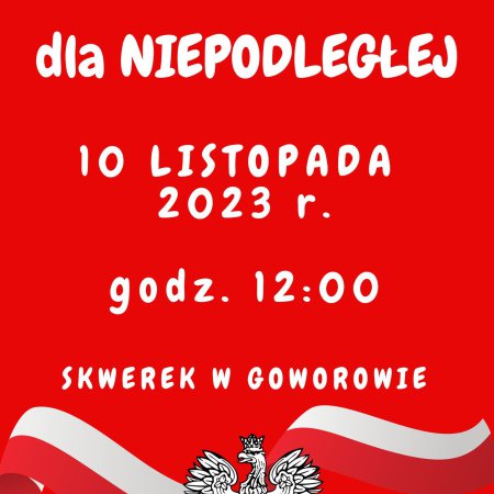 Program artystyczny z okazji Święta Odzyskania Niepodległości w Goworowie