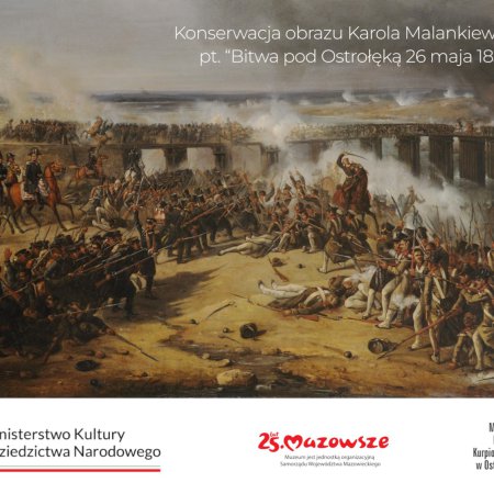 Konferencja "Konserwacja obrazu Karola Malankiewicza pt. Bitwa pod Ostrołęką 26 maja 1831 r."