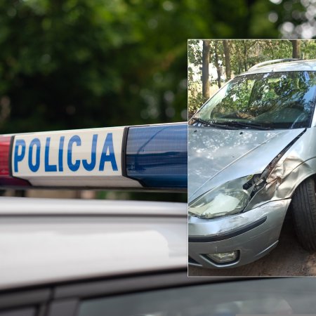 Rozbity samochód przy drzewie. Policja poszukuje kierowcy