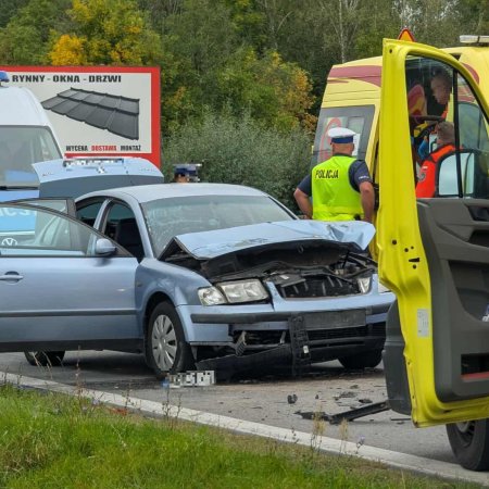 Poważny wypadek na trasie Ostrołęka - Czerwin [ZDJĘCIA]