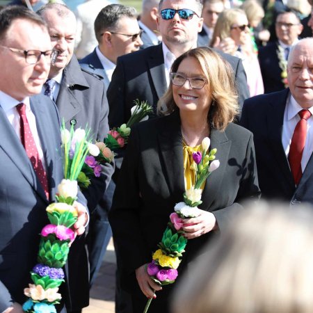 Marszałek Senatu Małgorzata Kidawa-Błońska na Niedzieli Palmowej w Łysych [ZDJĘCIA]