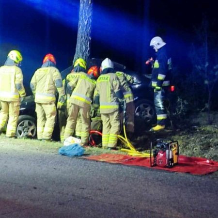 Poważny wypadek w Golance – jedna osoba poszkodowana [WIDEO, ZDJĘCIA]
