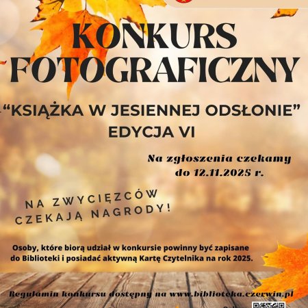 Jesienna edycja konkursu fotograficznego w Gminnej Bibliotece Publicznej w Czerwinie