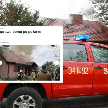 Pożar w Kruszewie. Poszkodowana rodzina z dwójką dzieci. Ruszyła zbiórka pieniędzy