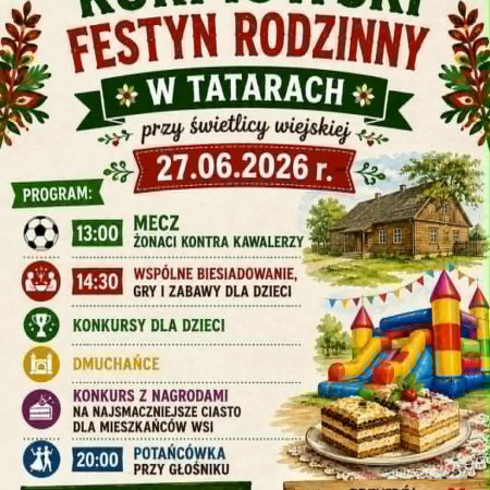 Kurpiowski Festyn Rodzinny w Tatarach. Sprawdź, jakie atrakcje przygotowano!