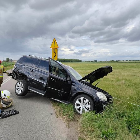 Wypadek na ruchliwej trasie w powiecie ostrołęckim. Znamy przyczynę [ZDJĘCIA]
