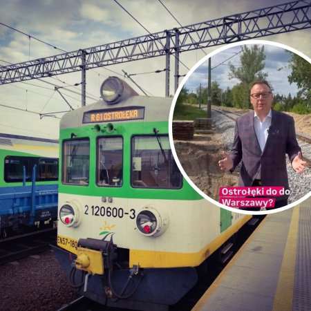 Ostrołęka-Warszawa w 80 minut pociągiem? "Ta inwestycja dzieje się naprawdę" [WIDEO]