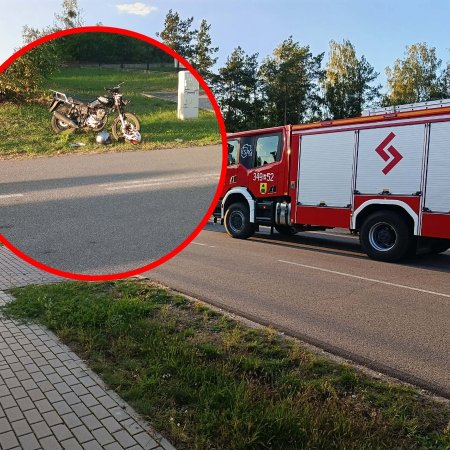 Pijany motocyklista doprowadził do wypadku! Ucierpiał też jego pasażer [ZDJĘCIA]