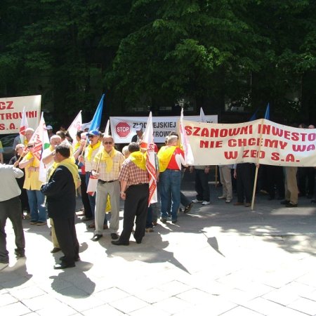 Protest pod ministerstwem. Tak broniono ostrołęckiej elektrowni [ZDJĘCIA]