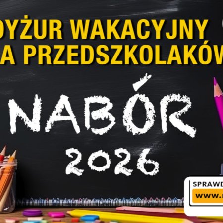 Dyżury wakacyjne w przedszkolach w gminie Rzekuń. Ruszyły zapisy