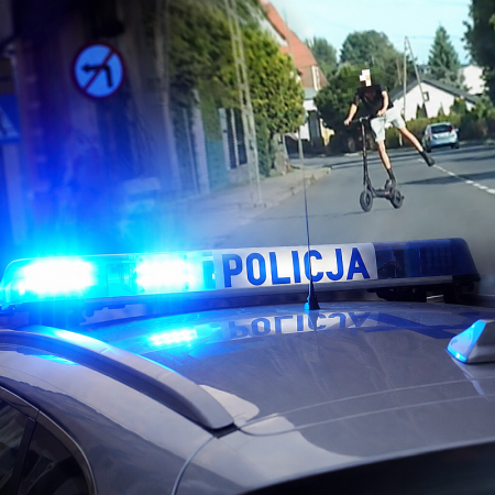 16-latek szalał na hulajnodze elektrycznej. Policja nagrała jego niebezpieczną jazdę [WIDEO]