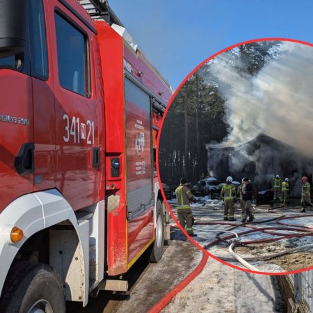 Sekundy od tragedii. Siedem zastępów straży w walce z żywiołem i wybuchowymi substancjami [WIDEO, ZDJĘCIA]