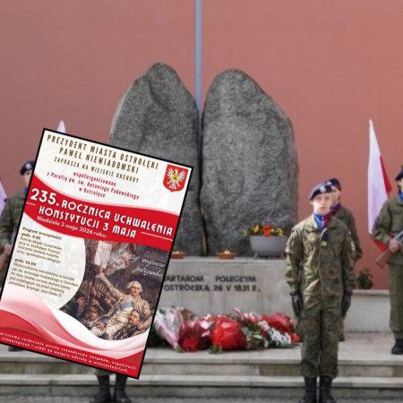 Ostrołęka zaprasza na obchody 235. rocznicy uchwalenia Konstytucji 3 Maja!