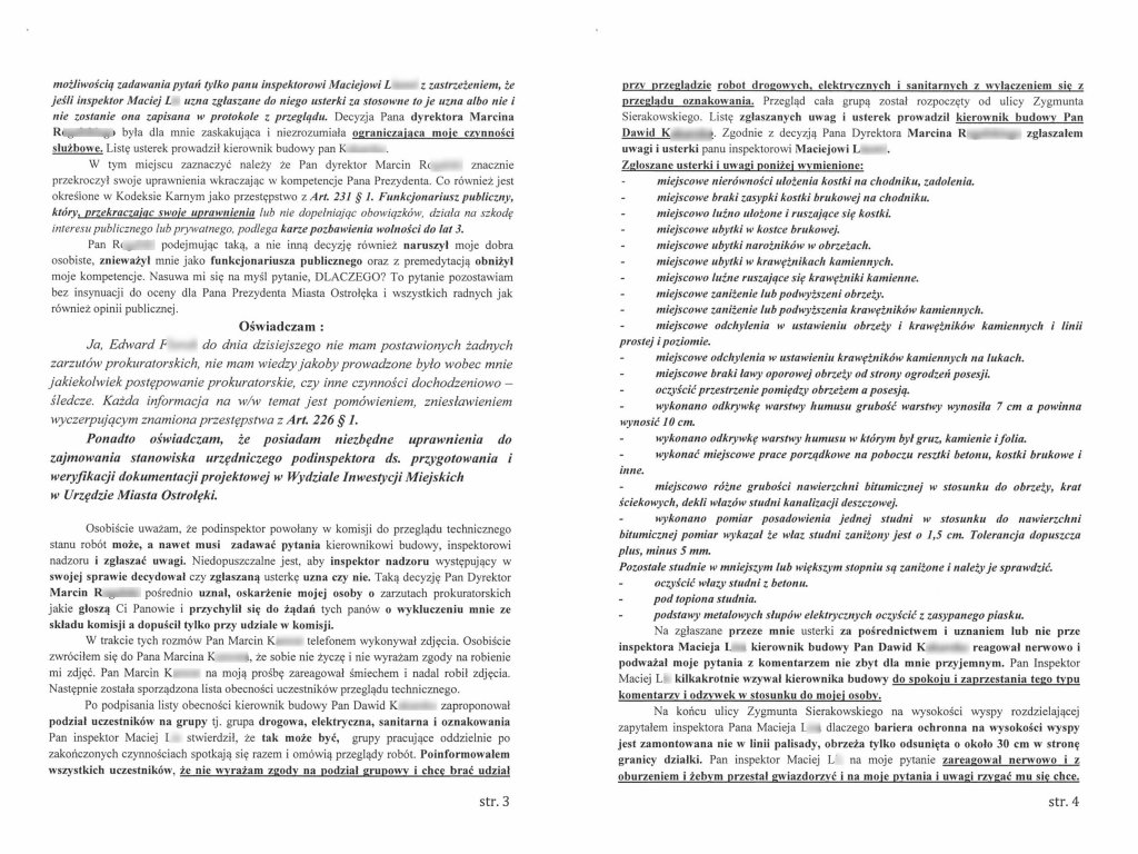 Notatka służbowa urzędnika - cz. 2
