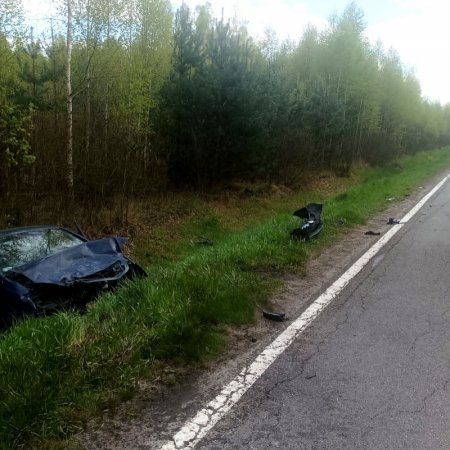 Wypadek na drodze krajowej nr 59. z udziałem mieszkańców naszego powiatu [ZDJĘCIA]