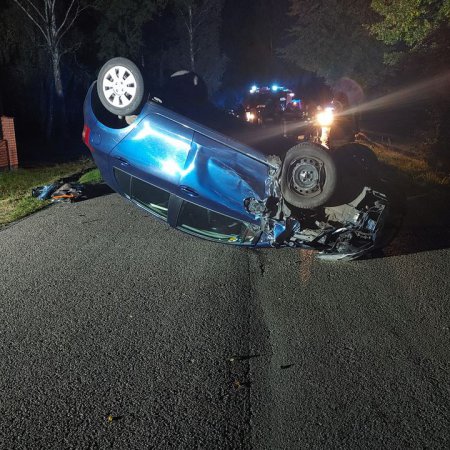 Wypadek w miejscowości Grudunki [ZDJĘCIA]