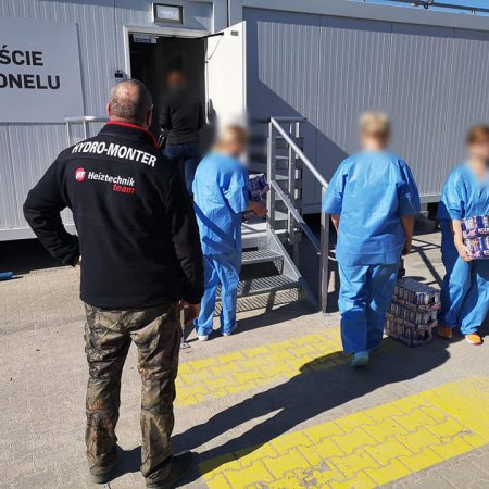 Zastrzyk energii dla personelu szpitala tymczasowego w Ostrołęce [ZDJĘCIA]