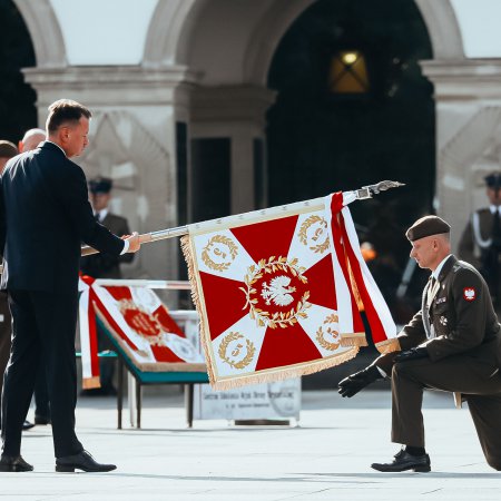 5 Mazowiecka Brygada Obrony Terytorialnej ma swój sztandar [ZDJĘCIA]