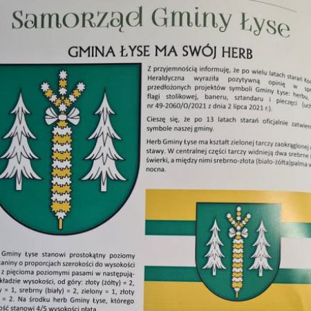 Gmina Łyse ma swój herb