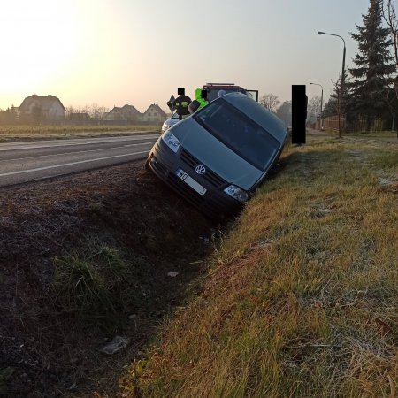 Wypadek w Myszyńcu Starym na DK-53. Poszkodowana jedna osoba [ZDJĘCIA]