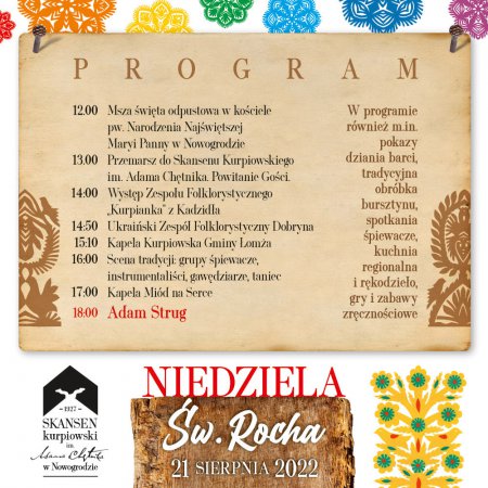 "Niedziela św. Rocha" w Skansenie Kurpiowskim