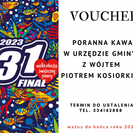 31. Finał WOŚP. Wylicytuj poranną kawę z wójtem gminy Goworowo