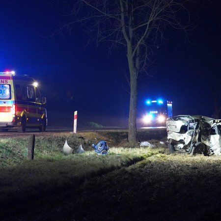 Śmiertelny wypadek w pobliżu Ostrołęki [ZDJĘCIA]