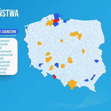 Koronawirus. Powiat przasnyski w żółtej strefie