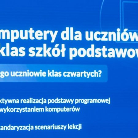 Darmowe laptopy dla 4-klasistów szkół podstawowych