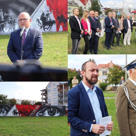 Wyjątkowe dzieło! Inauguracja muralu historycznego na osiedlu Centrum [WIDEO, ZDJĘCIA] 