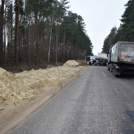 Droga Myszyniec-Pełty w rozbudowie