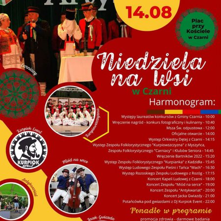 Niedziela na wsi w Czarni. Znamy program festynu