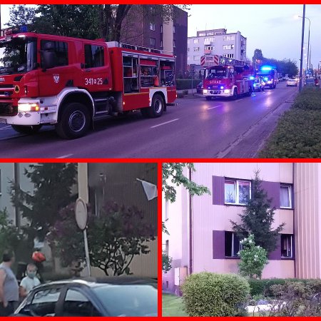 Pożar w bloku przy ulicy Psarskiego [ZDJĘCIA]