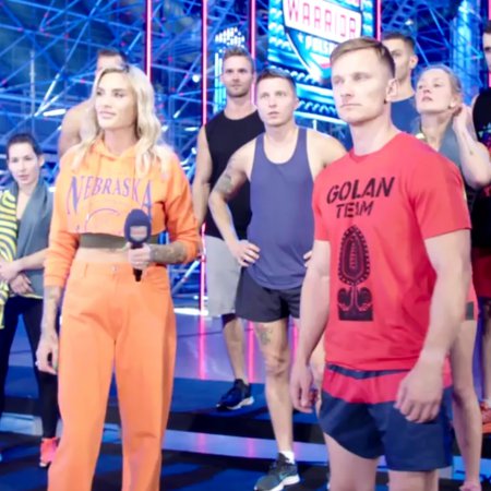 Strażak z Tobolic Rafał Golan na torze "Ninja Warrior"