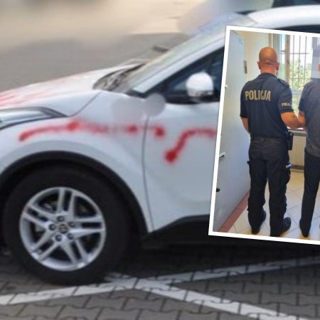 Pomalował sprayem kilka drogich aut! Straty są ogromne. 38-latek z zarzutami
