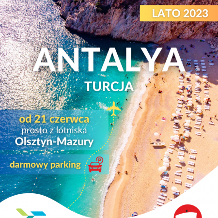 Nowość! W sezonie LATO 2023 ITAKA poleci z Mazur do Turcji