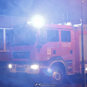 Pożar w Myszyńcu. Jedna osoba została poszkodowana