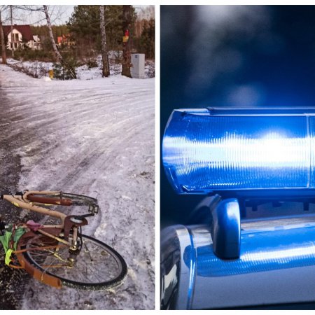 Wypadek w gminie Lelis. 87-letni rowerzysta potrącony podczas wyprzedzania